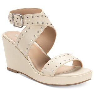 Sun + Stone Women's Emiee Studded Strappy Wedge Sandals